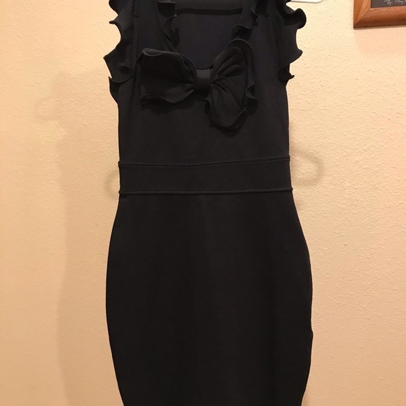 RED VALENTINO Sleeveless Black Dress - Picture 3 of 8